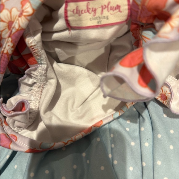 Cheeky Plum Floral and Polka Dot Ballet Outfit Size 6 - Picture 2 of 2